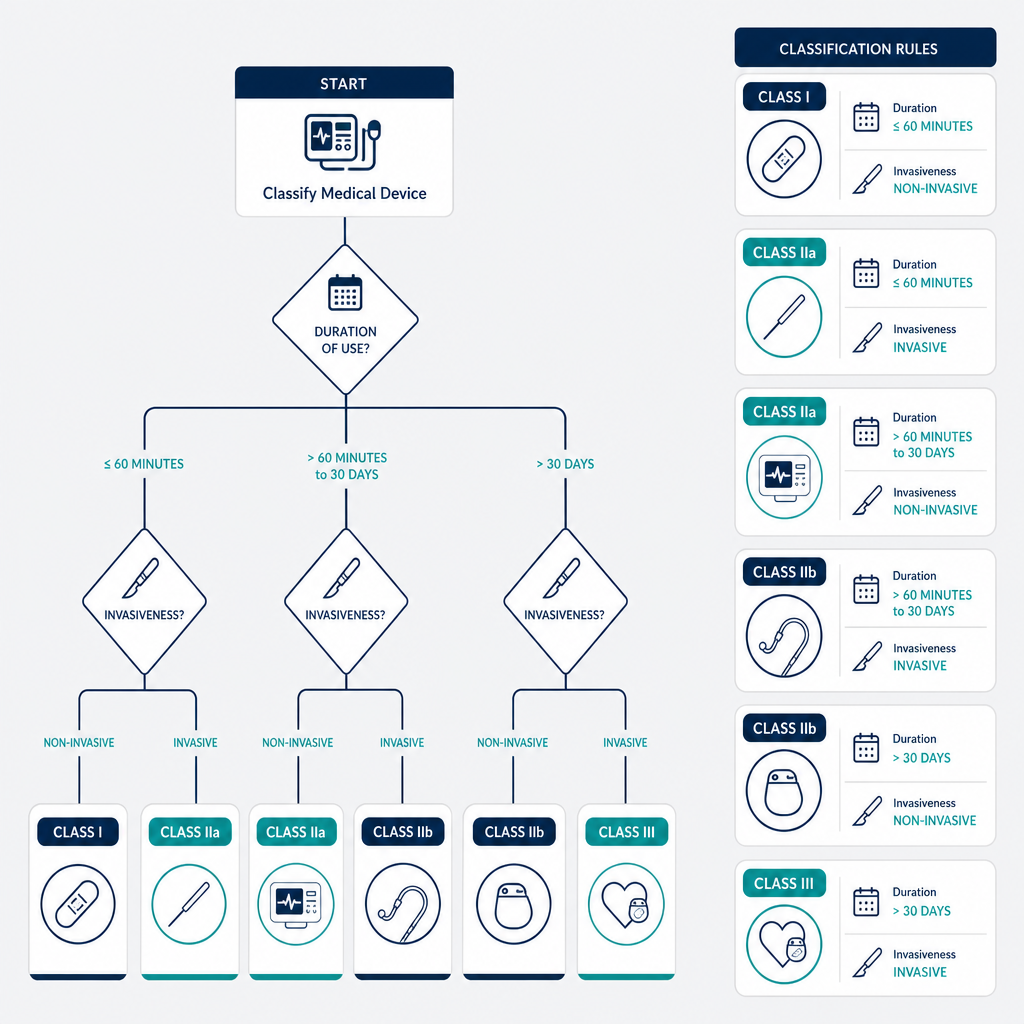 Medical device classification decision tree