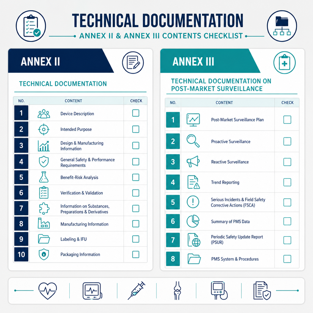 Technical documentation checklist